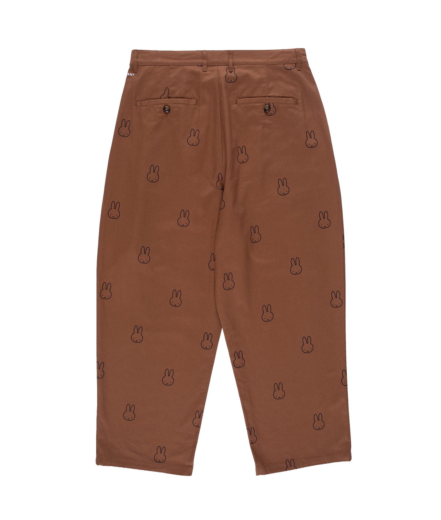 Miffy & Pop Pattern Boat Pants Brown