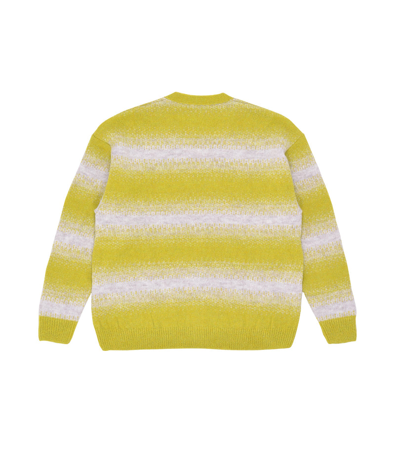 Pop Knitted Cardigan Offwhite/Lime