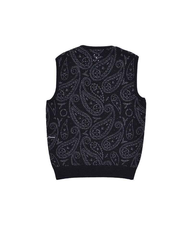 Pop Paisley Knitted Spencer Anthracite