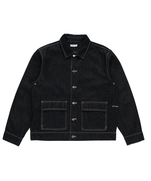 Featured Product Image Of Pop Full Button Denim Jacket Black