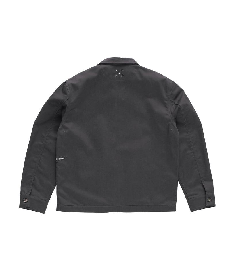 Pop Full Zip Worker Jacket Anthracite