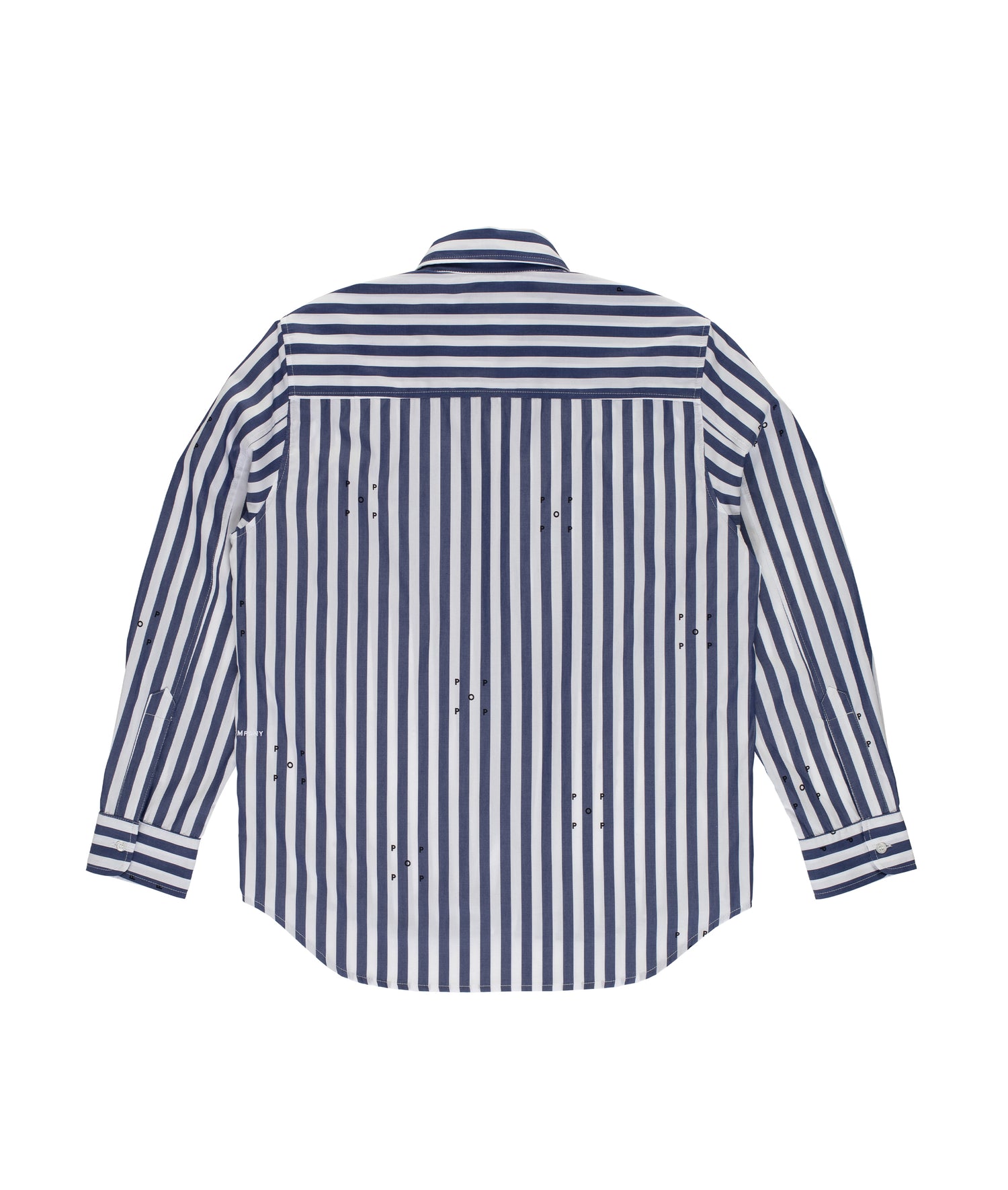 Pop Logos Stripe Shirt Navy/White