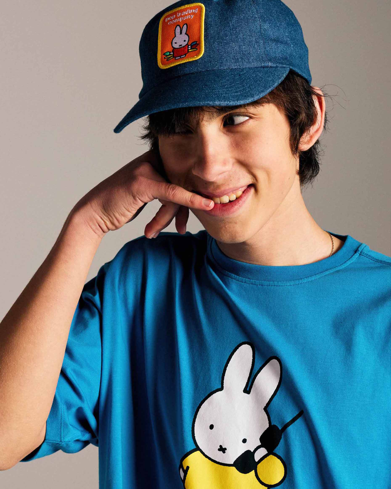 Miffy & Pop Calling T-Shirt Blue