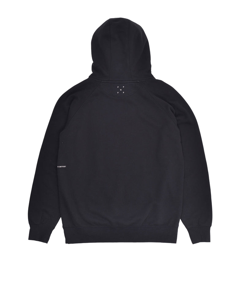 Pop Rop Hooded Sweat Black