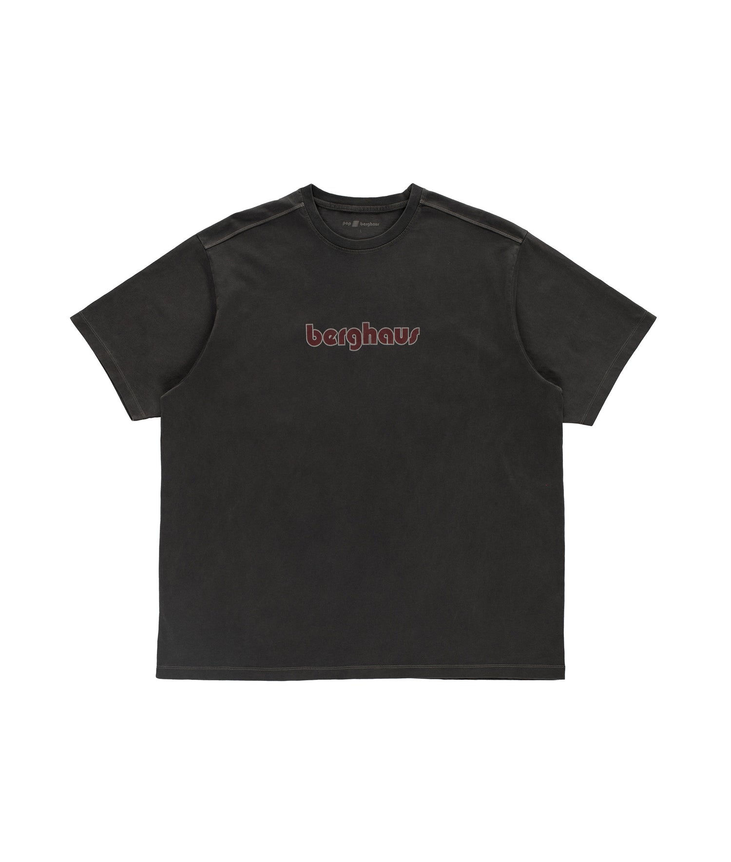 Pop & Berghaus Logo T-Shirt Washed Black