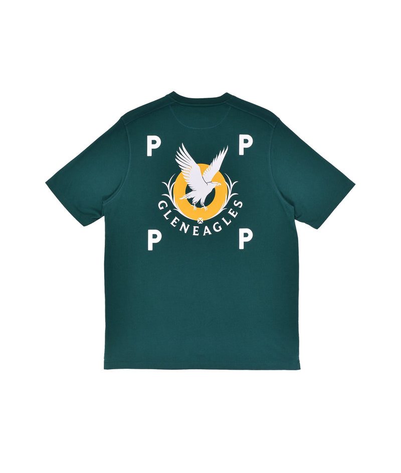 Pop & Gleneagles Logo Pocket T-Shirt Dark Green