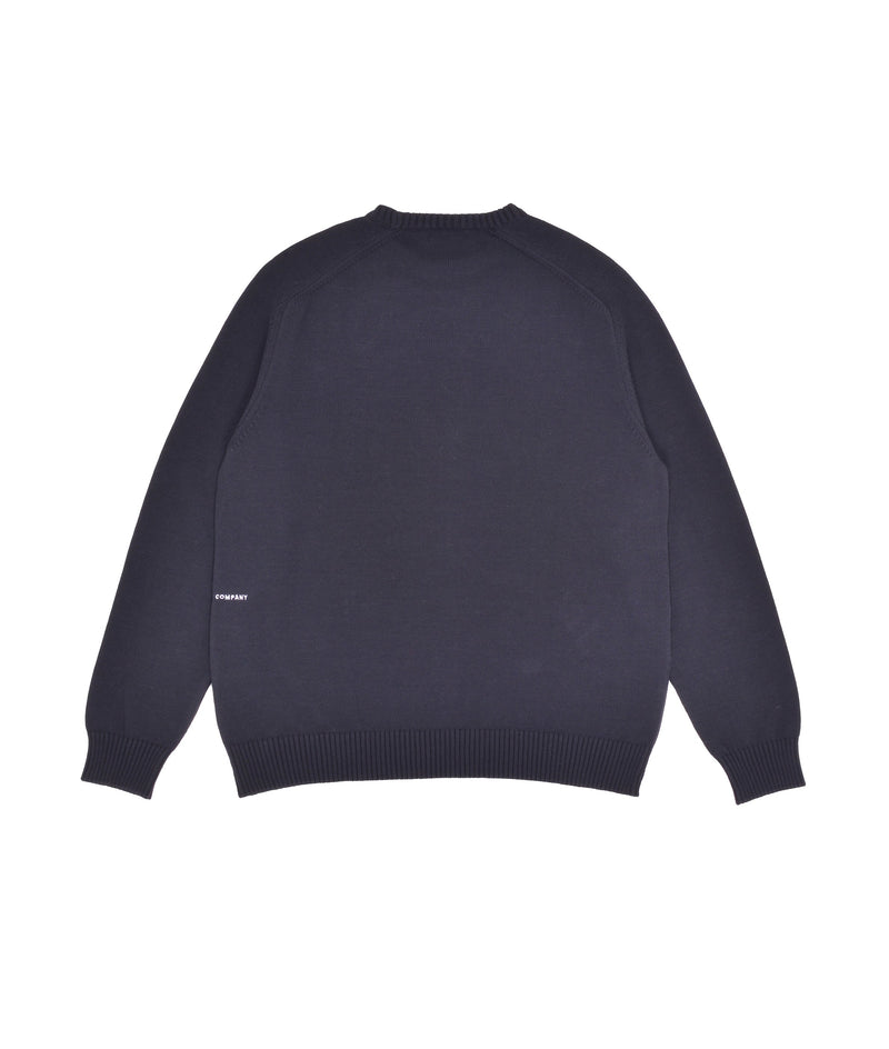 Pop Arch Knitted Crewneck Anthracite/Raspberry