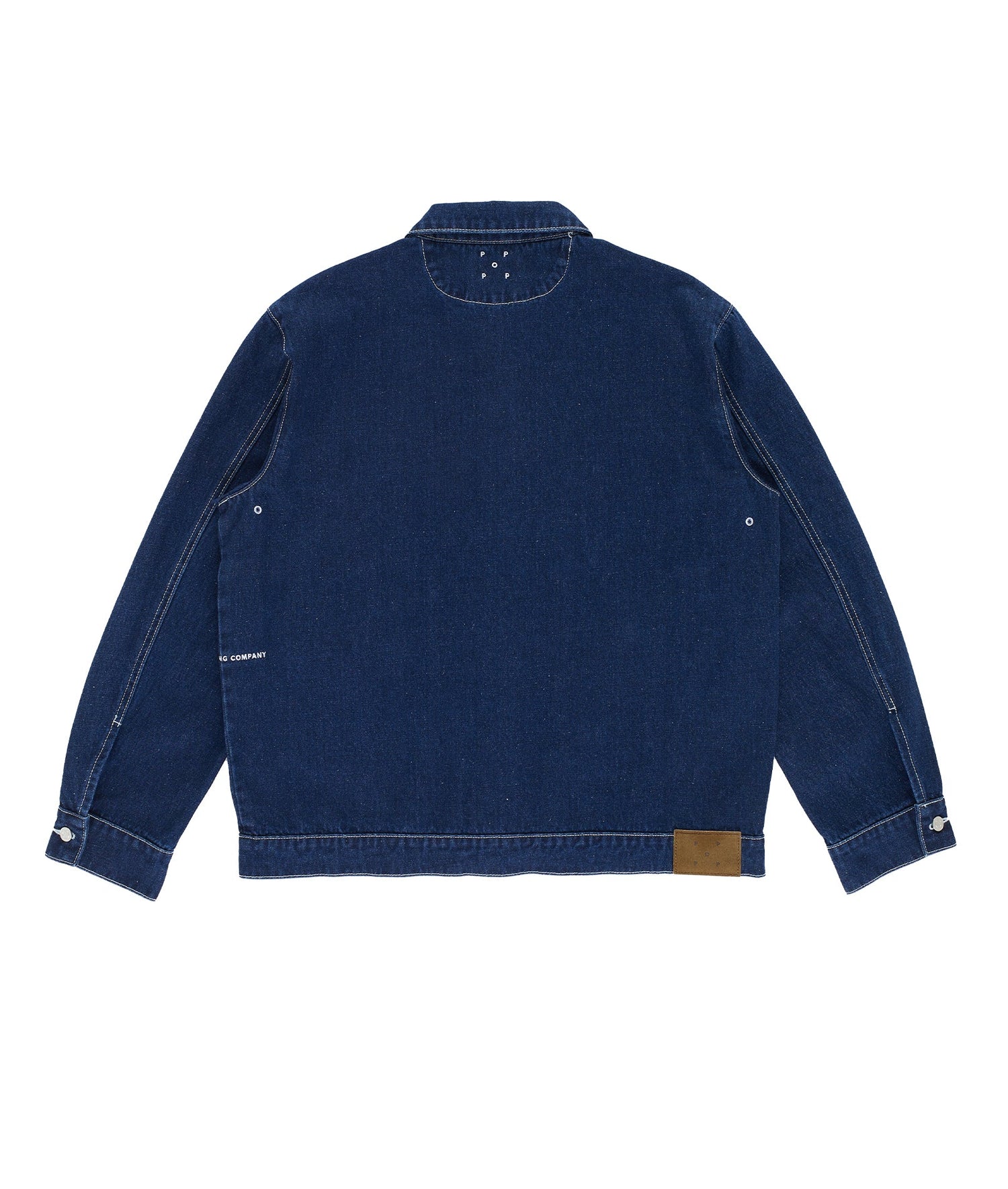 Pop Full Button Jacket Rinsed Denim
