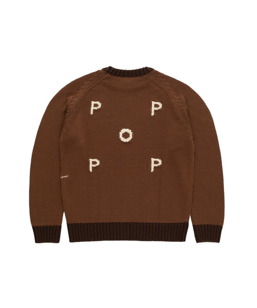 Featured Product Image Of Pop Knitted Logo Crewneck Bison
