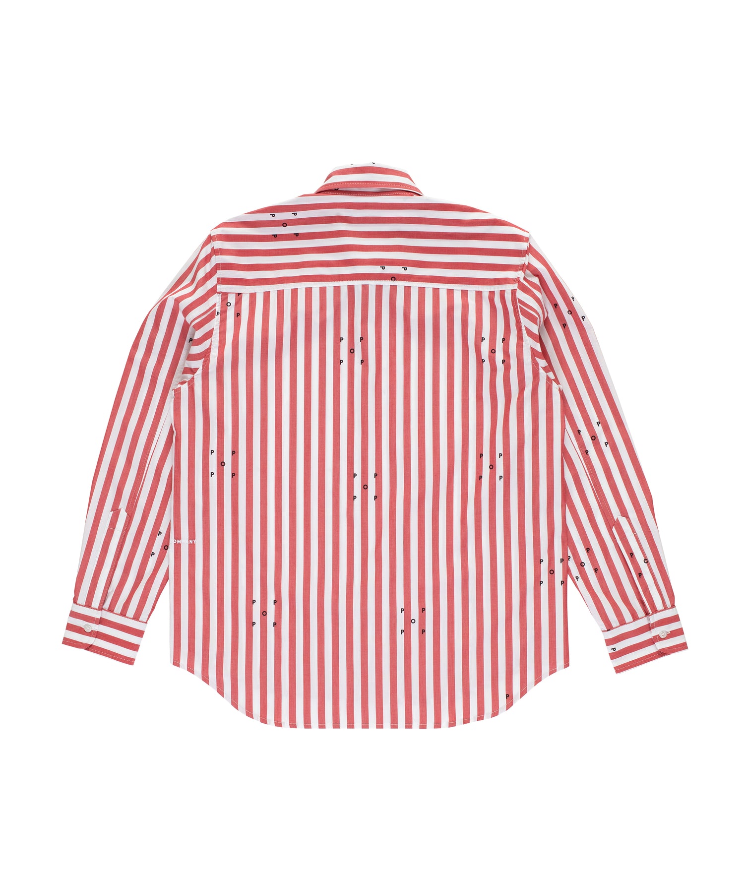 Pop Logos Stripe Shirt Earth Red/White