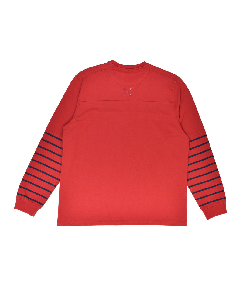 Pop Striped Longsleeve T-Shirt Rio Red