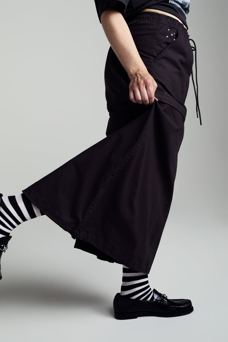 POP Sophie Zip Off Skirt Anthracite
