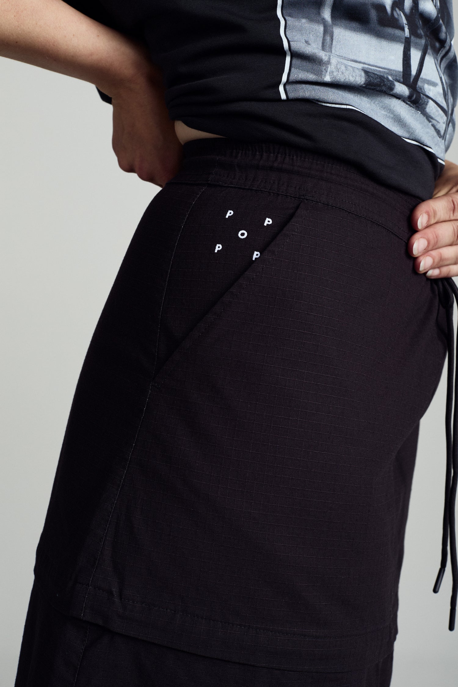 POP Sophie Zip Off Skirt Anthracite