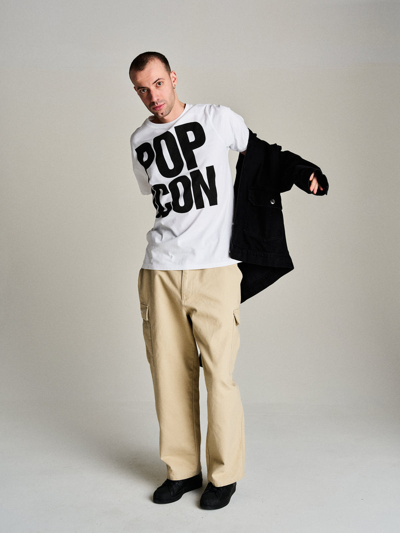 Pop Pop Icon T-Shirt White