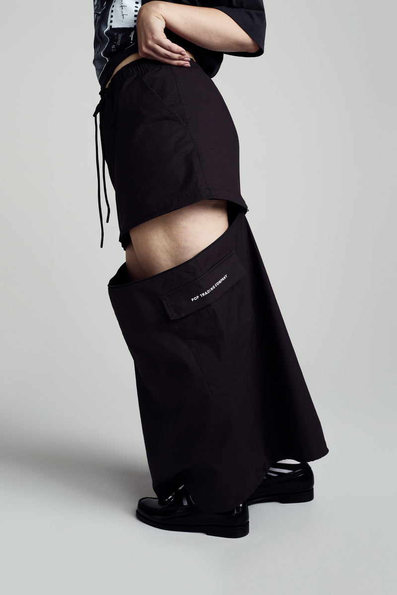 POP Sophie Zip Off Skirt Anthracite