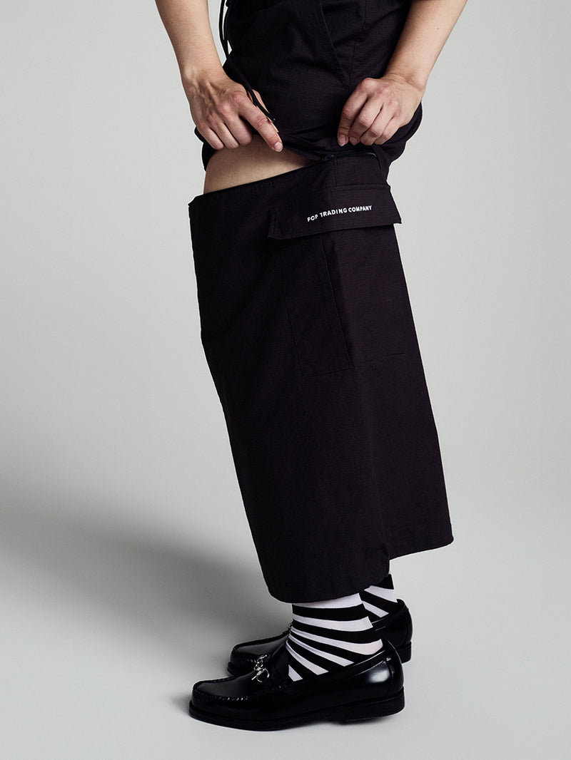 Sophie Zip Off Skirt Anthracite