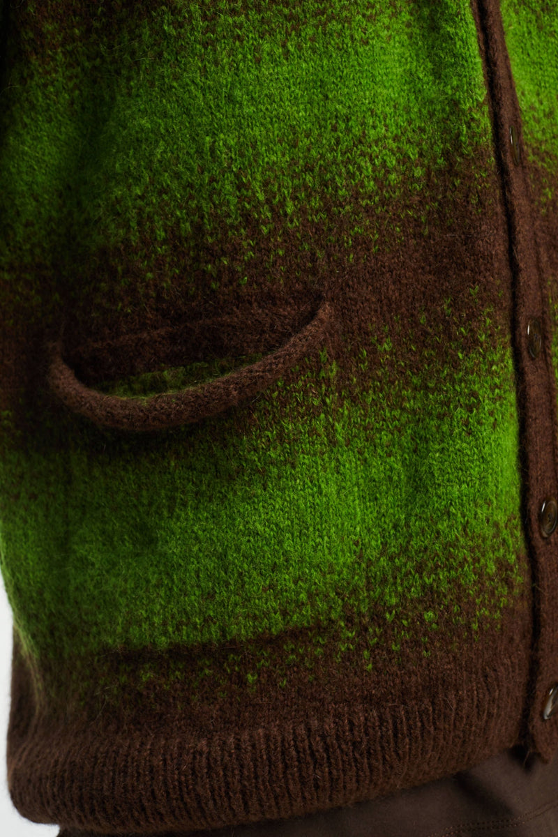 Pop Striped Knitted Cardigan Delicioso/Foliage