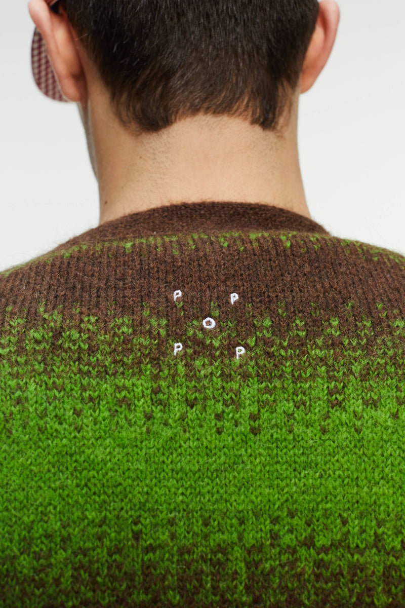 Pop Striped Knitted Cardigan Delicioso/Foliage