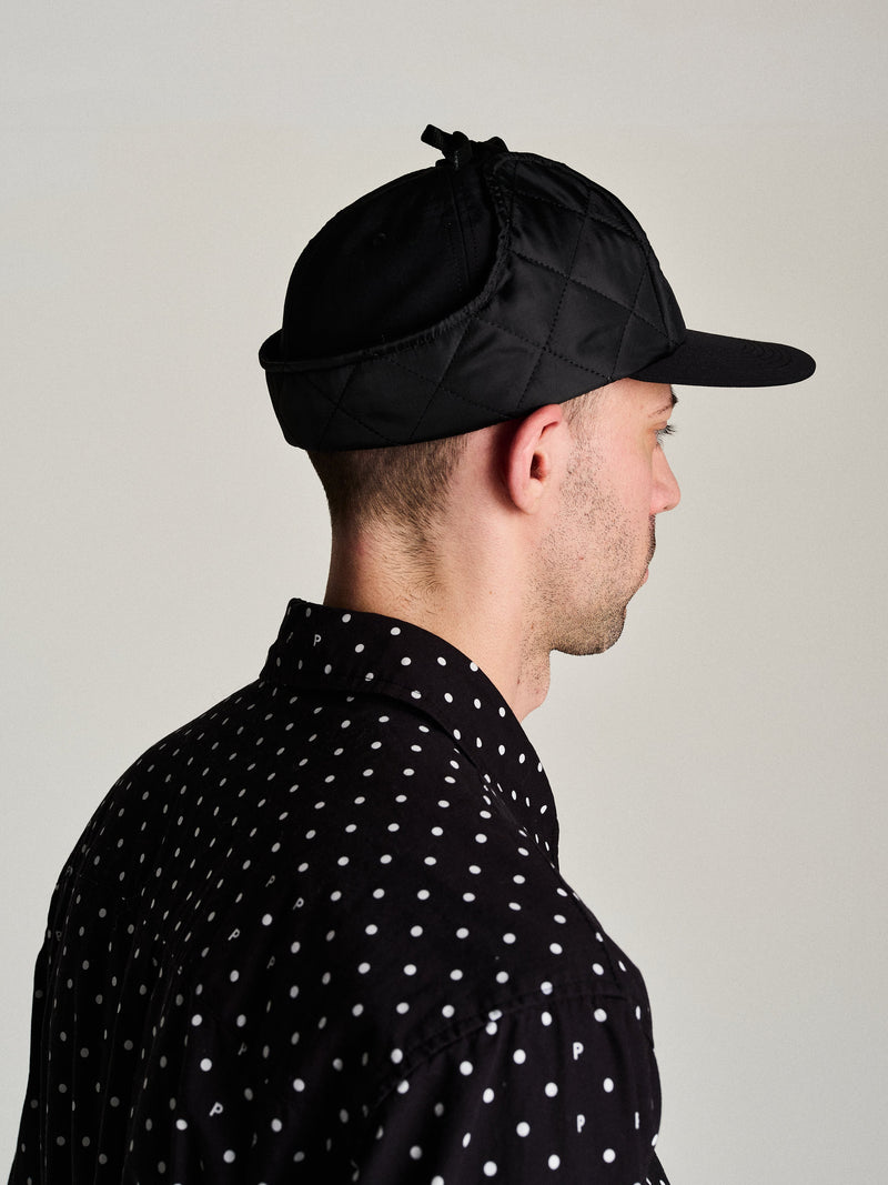 Pop Earflap Hat Black