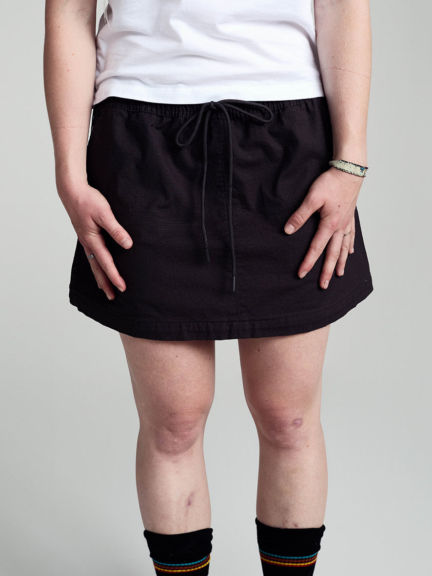 Sophie Zip Off Skirt Anthracite