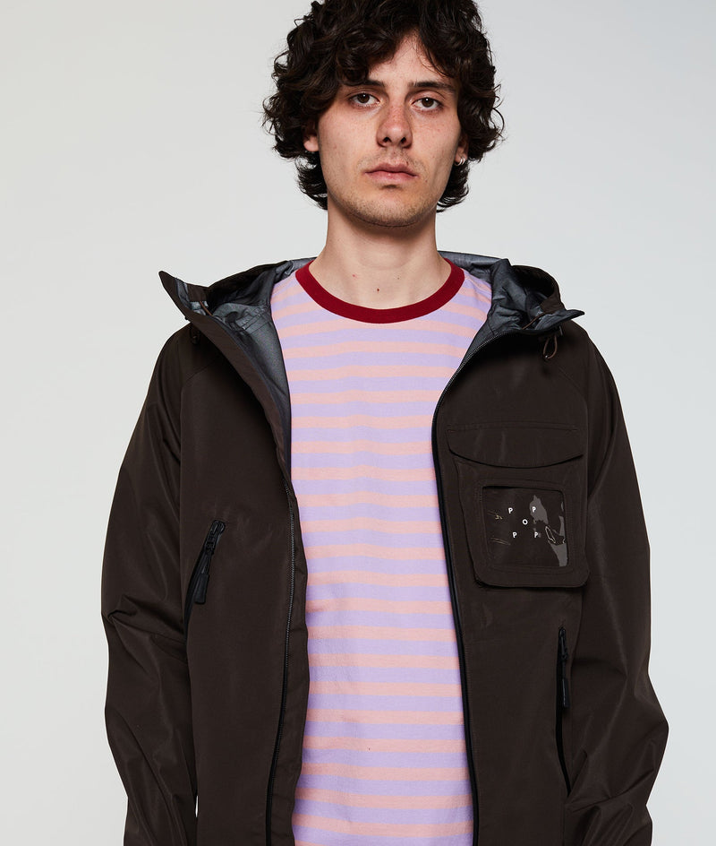 Pop Striped Logo T-Shirt Zephyr/Viola