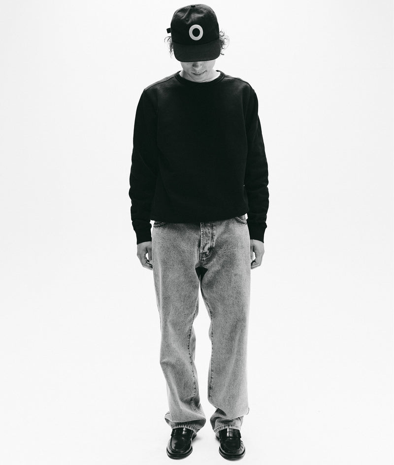 Pop Logo Crewneck Sweat Black/White