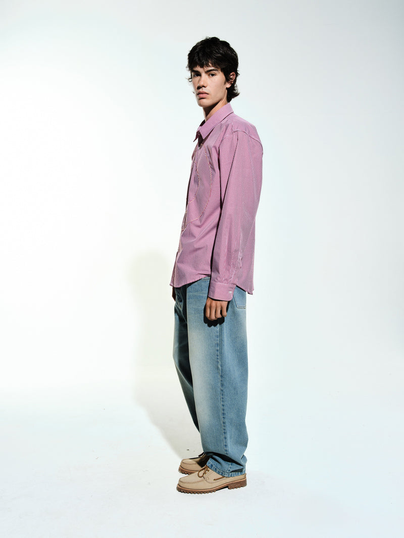 Pop O Gingham Shirt Red/White