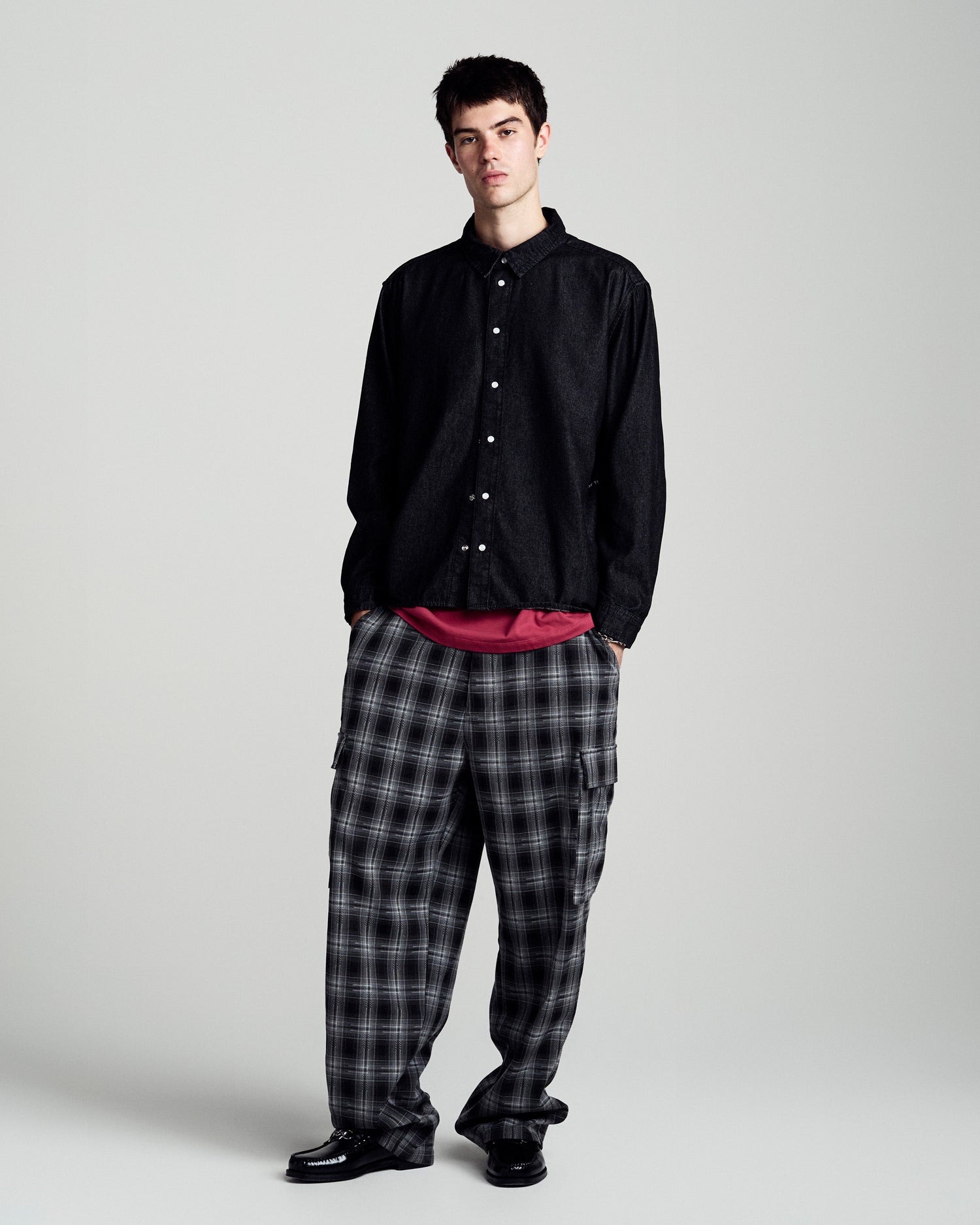 Checked Cargo Pants Checked