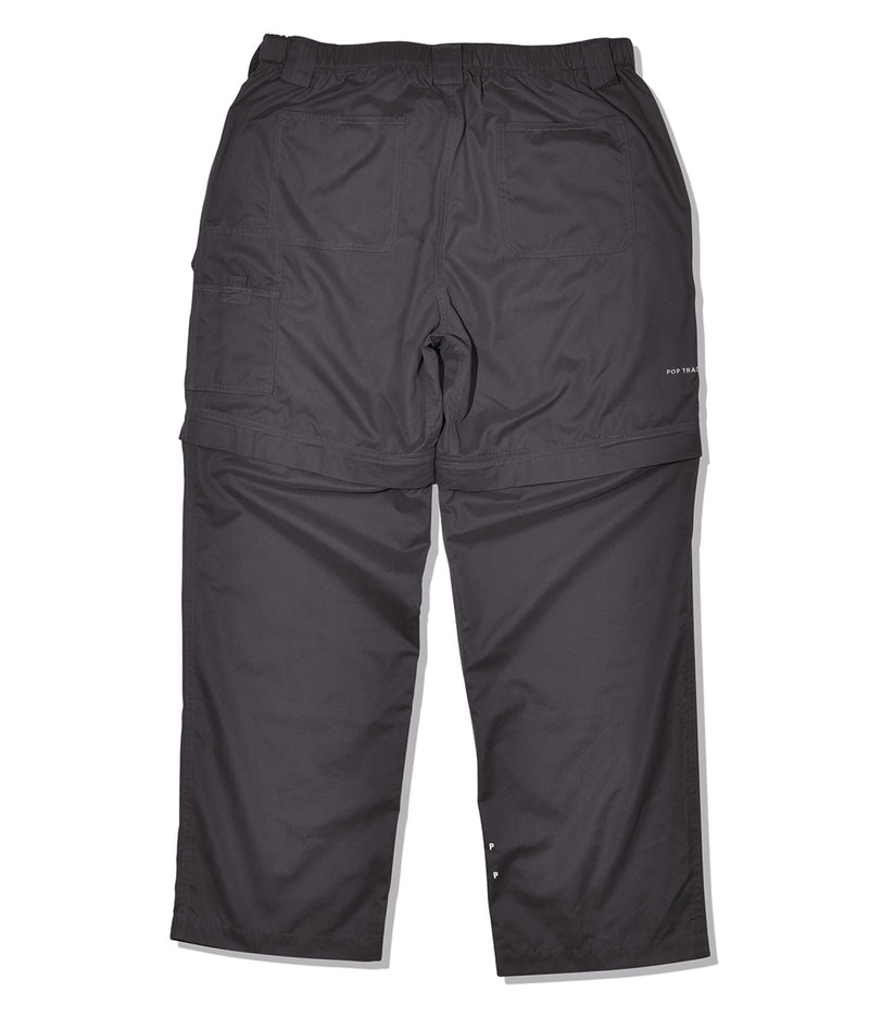 Pop Zip Off Pants Charcoal