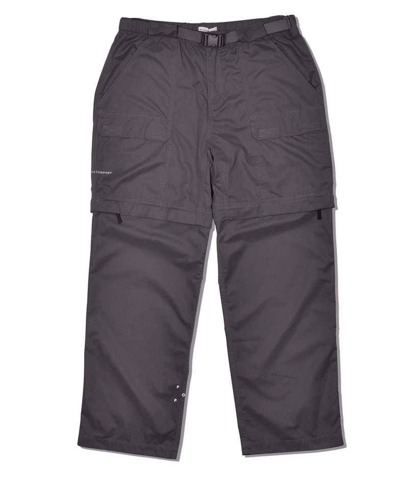 Pop Zip Off Pants Charcoal