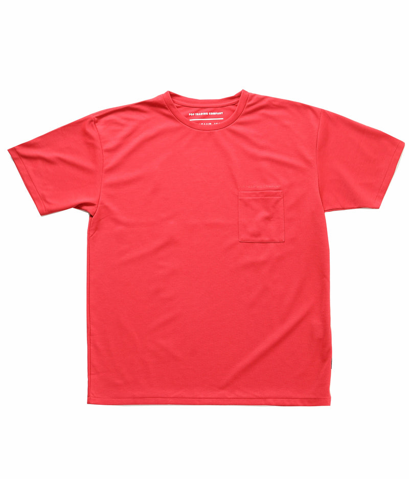 Pop/Minotaur Tech T-Shirt Coral