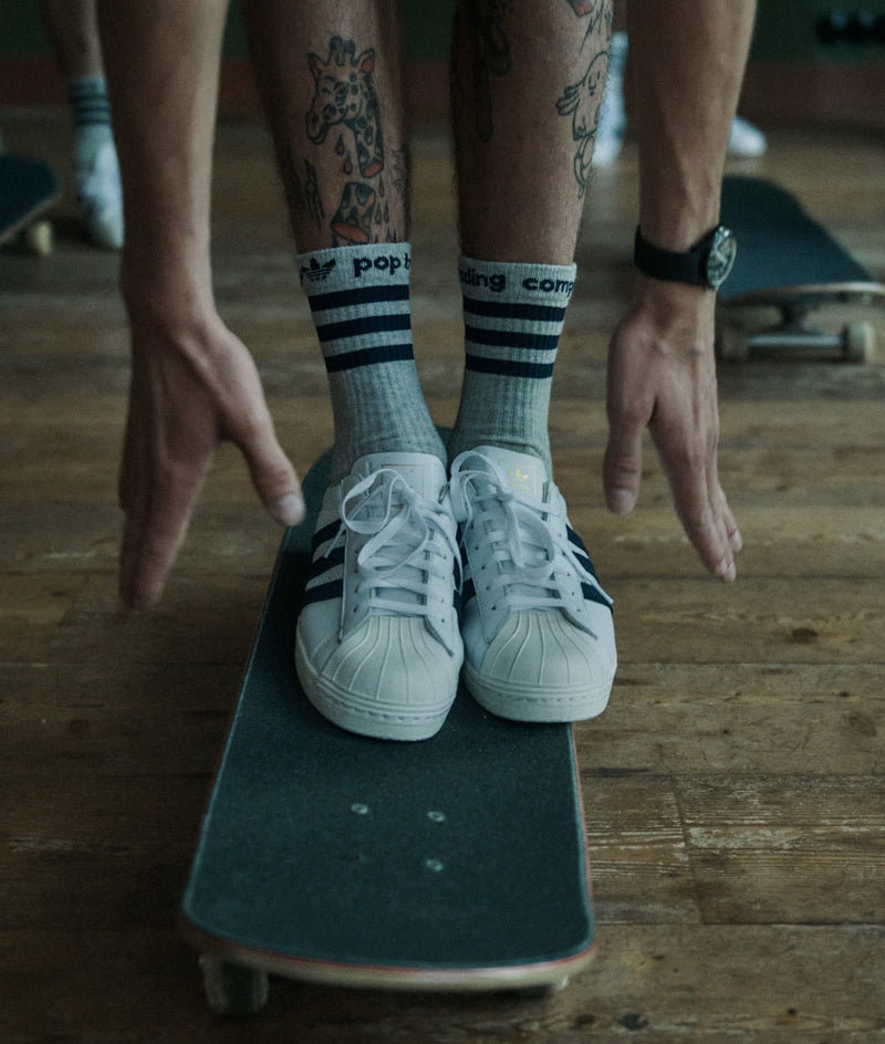 Pop & Adidas Crew Socks 3 Packo