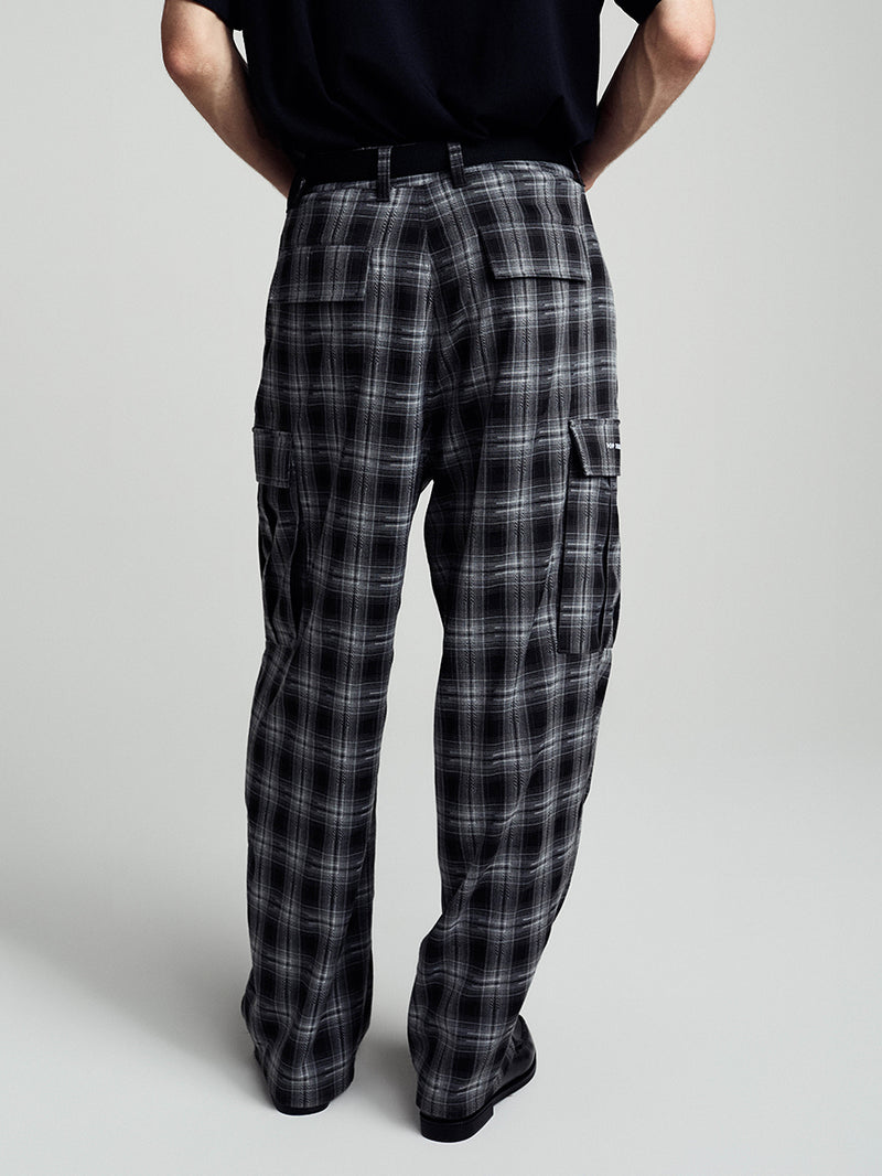 Checked Cargo Pants Checked