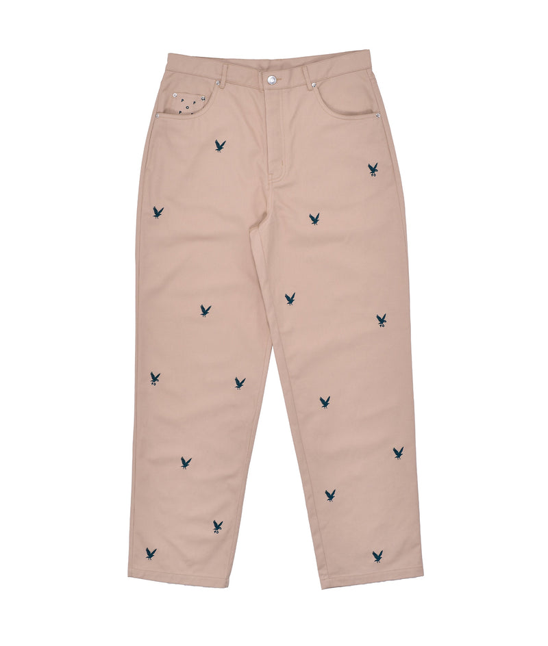 Pop & Gleneagles Embroidered DRS Pants Khaki