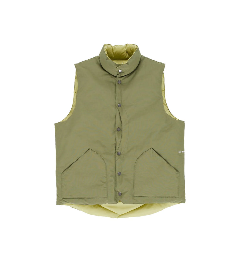 トップス POP QUILTED VEST Pop Reversible Quilted Vest Four Leaf Clover/Weeping Willow
