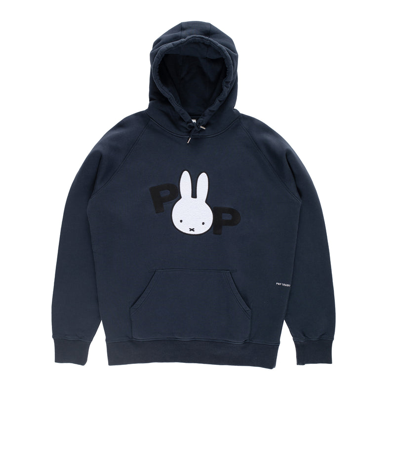 Miffy & Pop Applique Hooded Sweat Navy