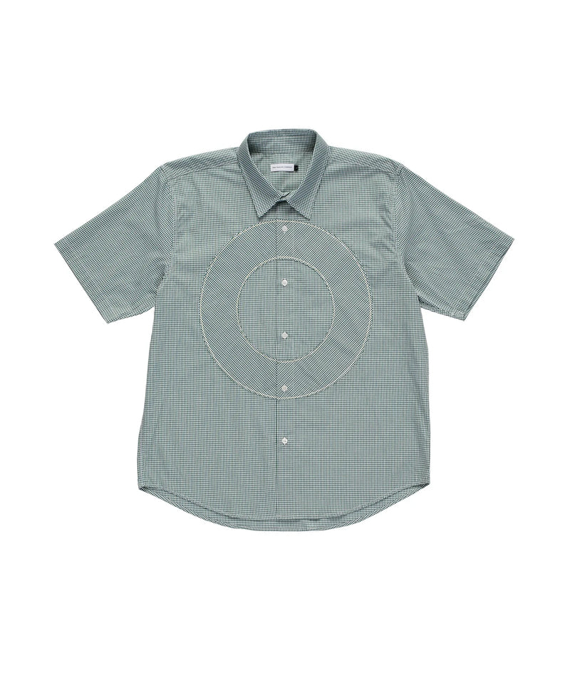 Pop O Shortsleeve Gingham Shirt Green/White