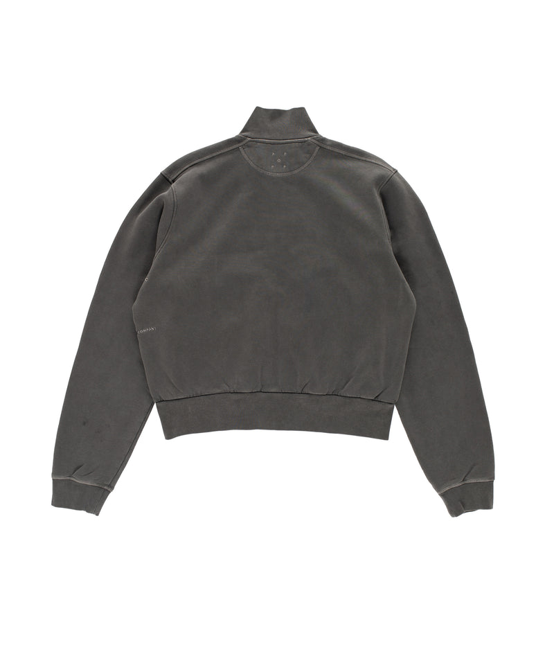 Pop Full Zip Sweat Washed Black