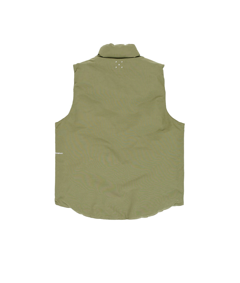 猿*様 POP QUILTED VEST Pop Reversible Quilted Vest Four Leaf Clover/Weeping Willow