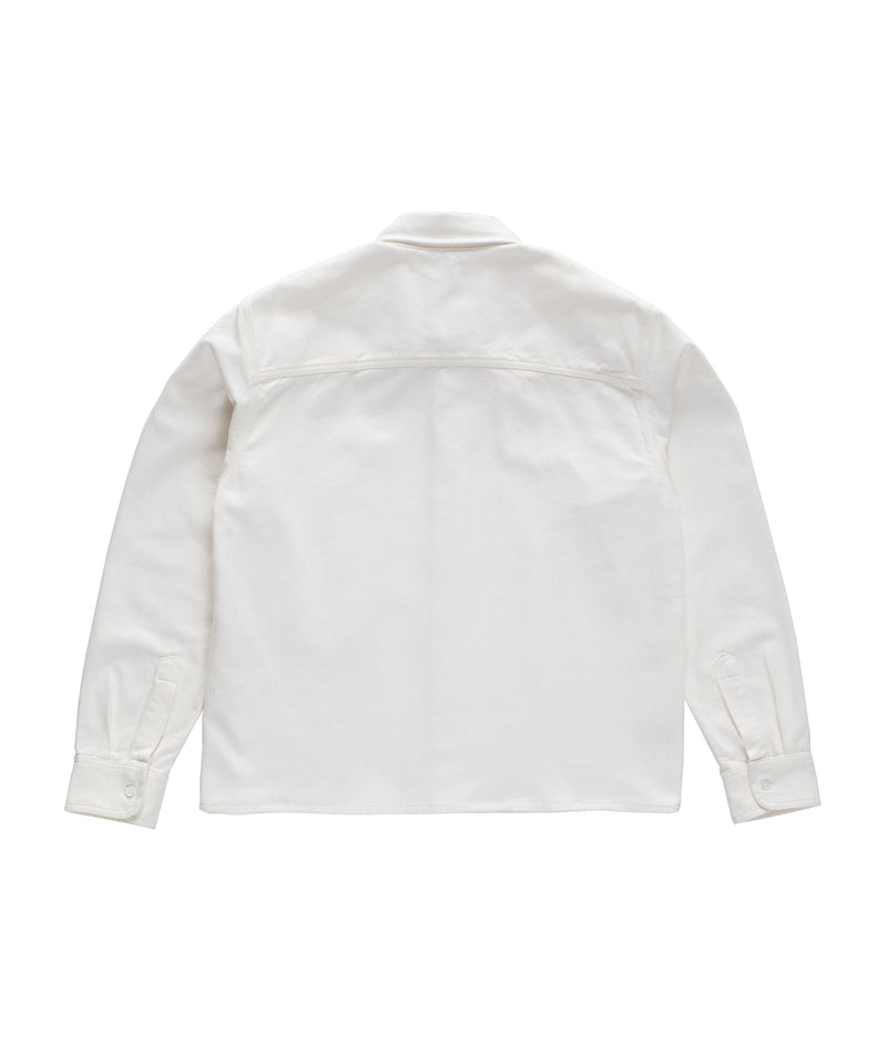 Pop Button Overshirt Off White
