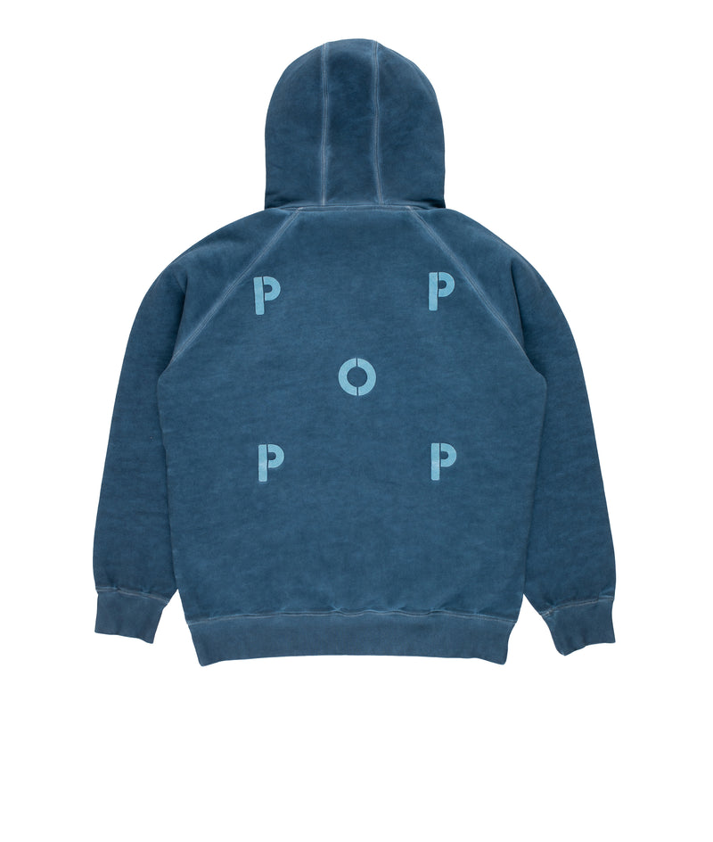 Pop Stencil Logo Hooded Sweat Navy