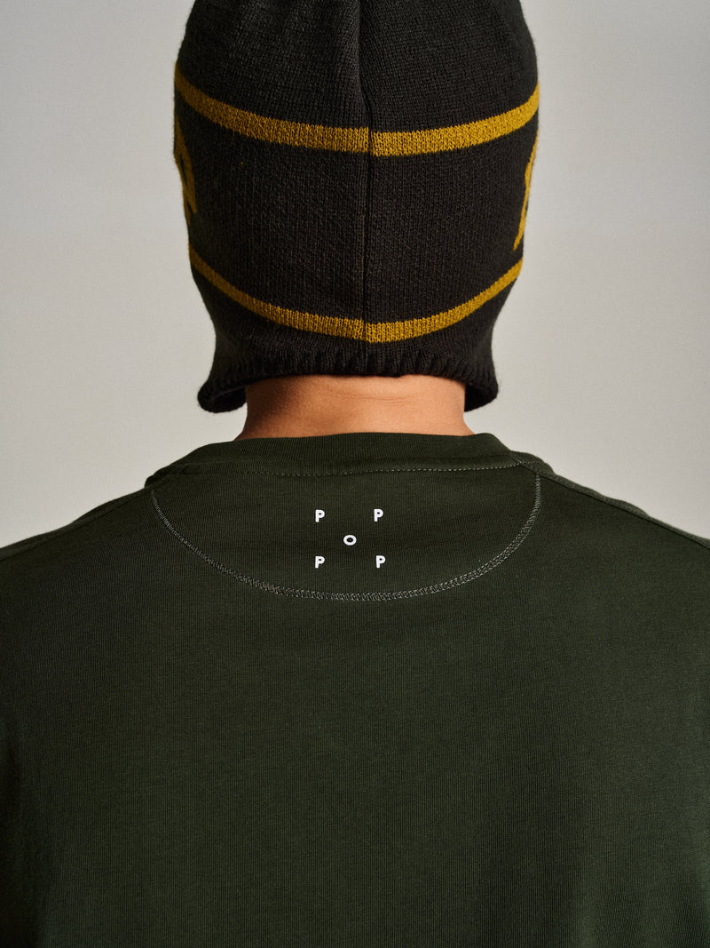 Pop Earflap Beanie Duffel Green/Olive