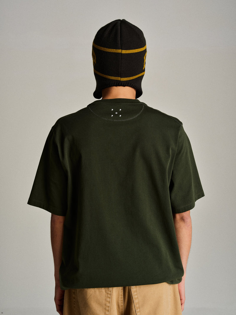 Pop Earflap Beanie Duffel Green/Olive