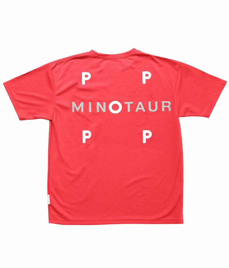 Pop/Minotaur Tech T-Shirt Coral