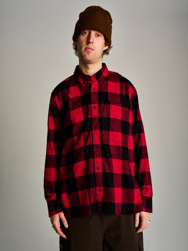 Pop Checked BD Shirt Black/Red