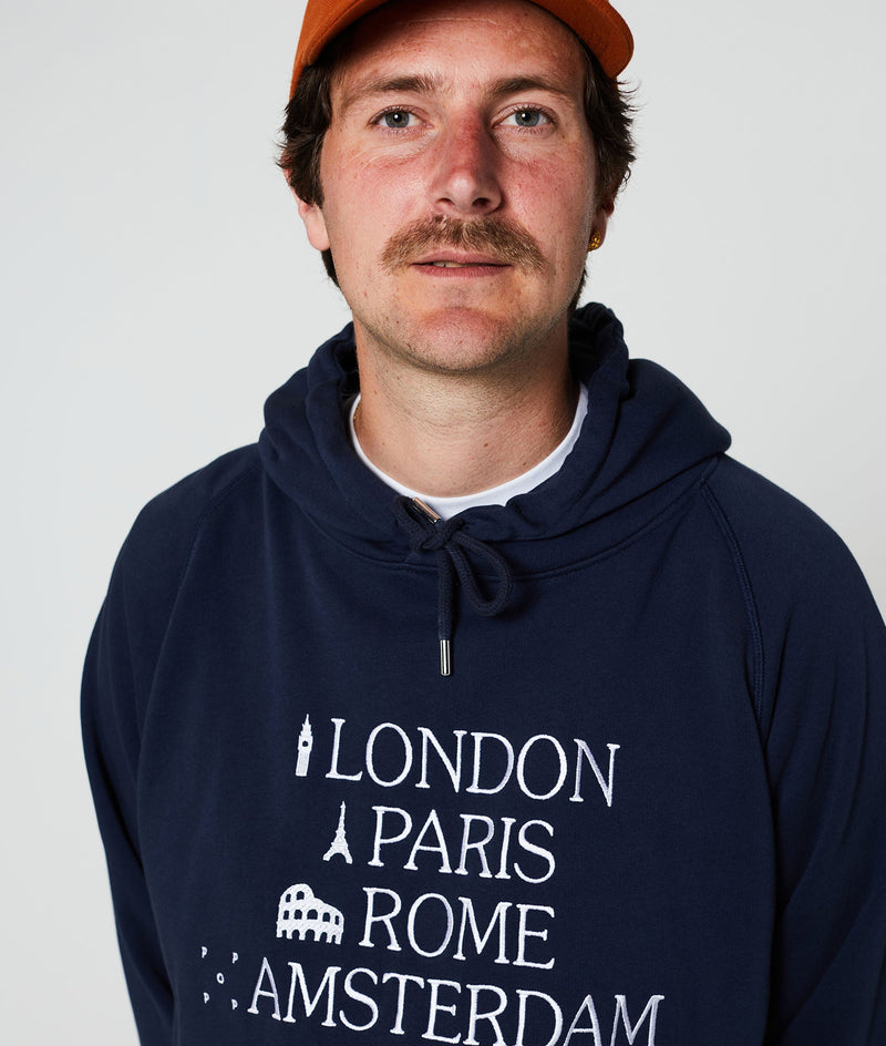 Pop Icons Hooded Sweat Navy