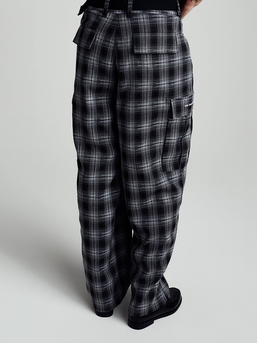 Checked Cargo Pants Checked