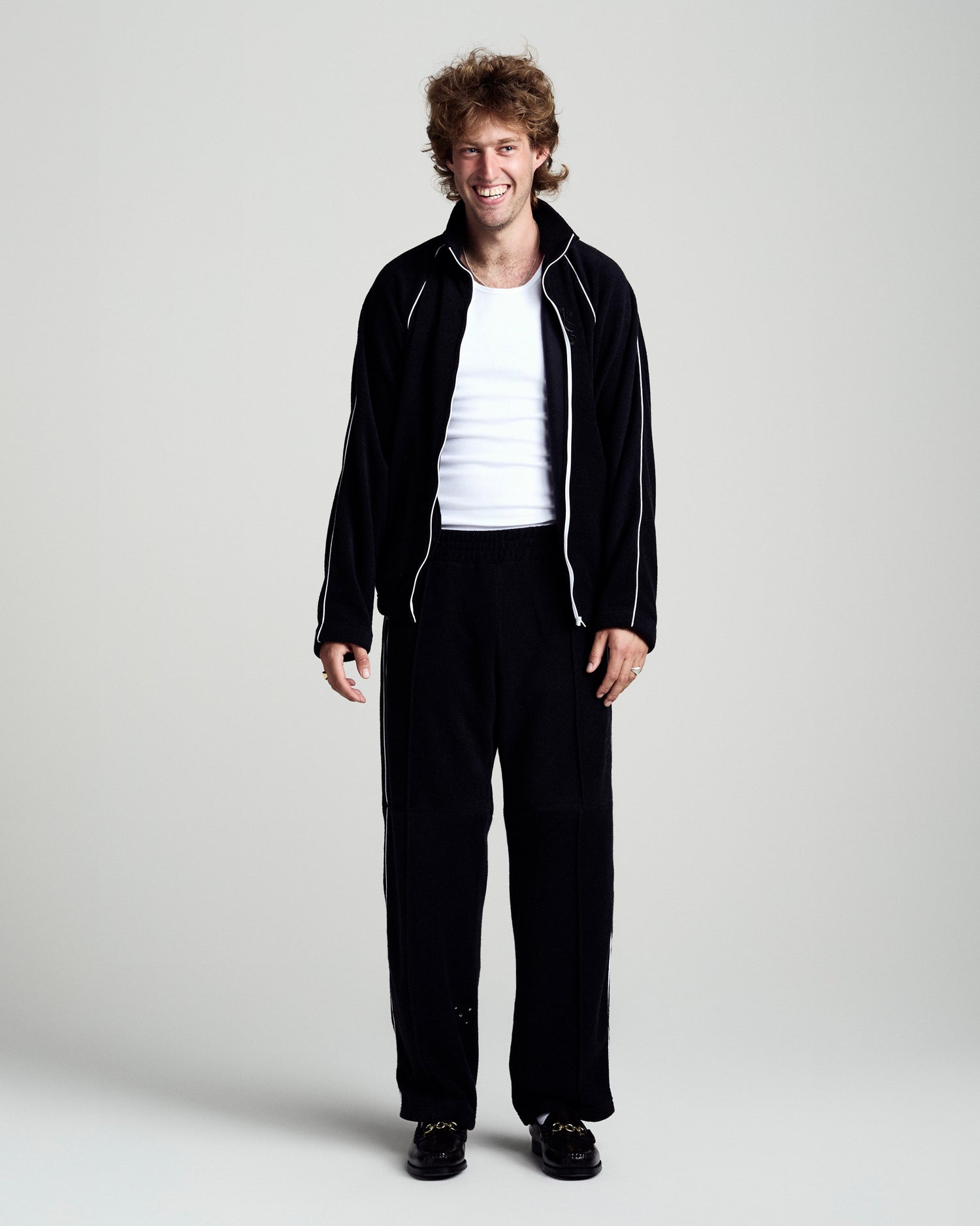 Terry Cub Track Top Black