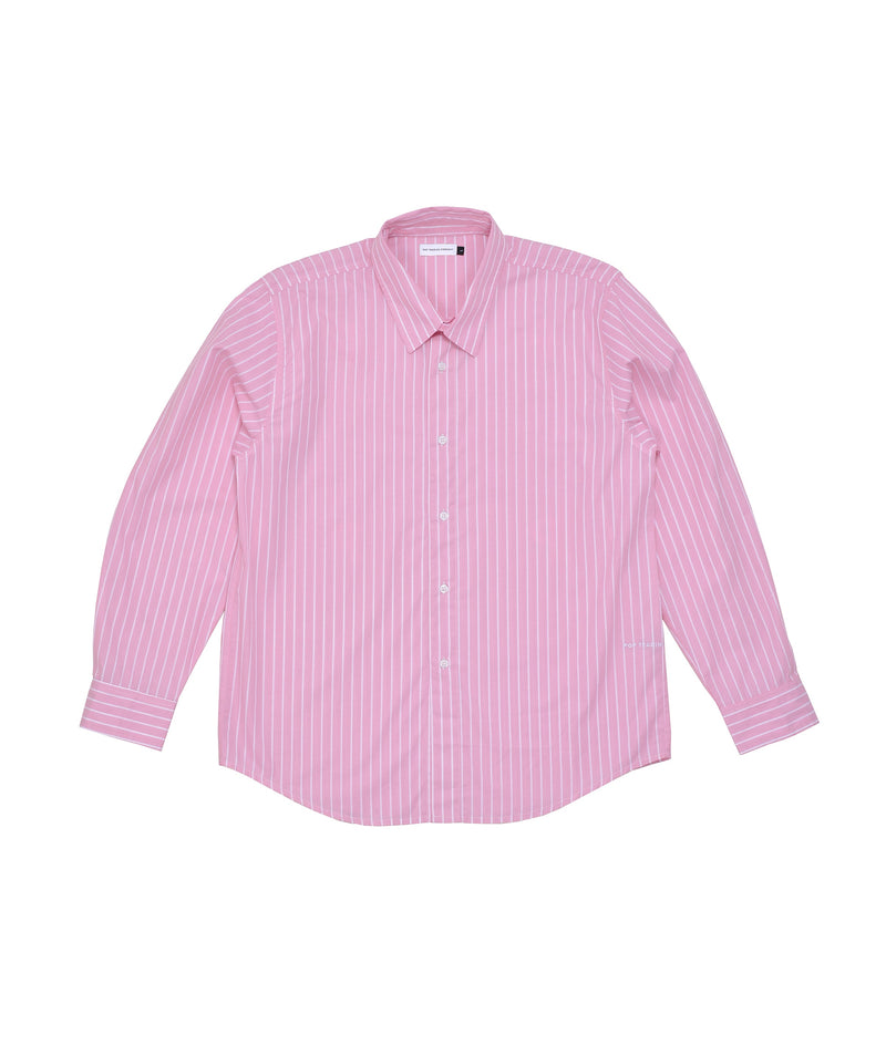 Pop Logo Striped Shirt Pink