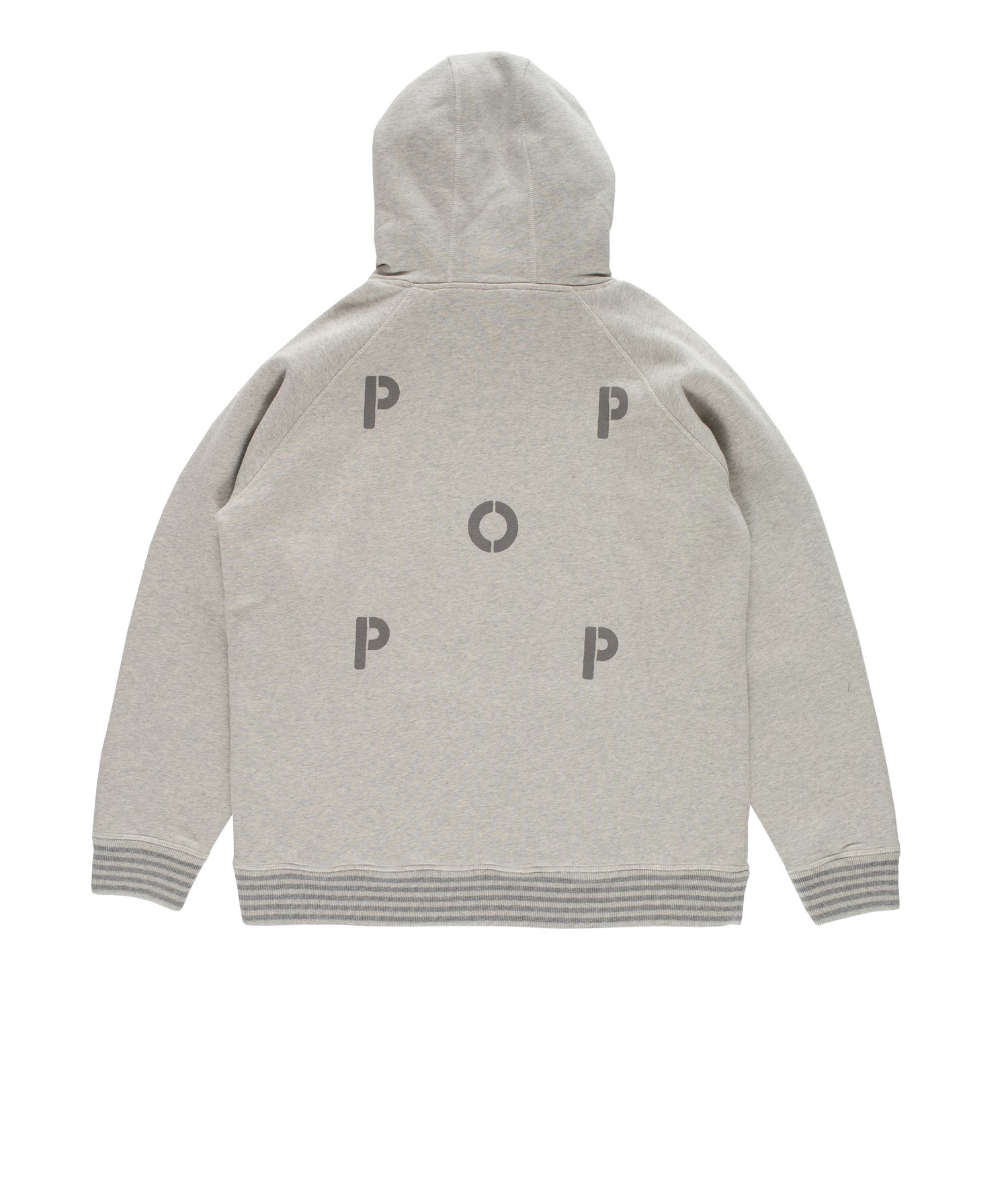 Pop Logo Hooded Sweat Heather Off White
